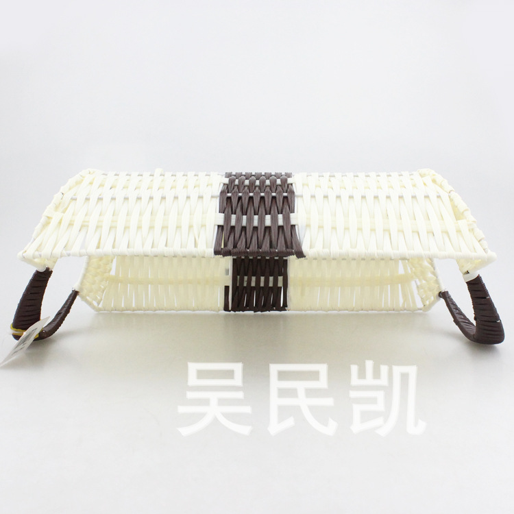 Shiyuan shop supply of creative home storage blue fruit basket handle baskets handle square basket
