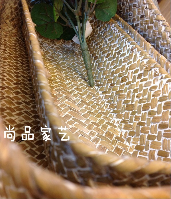 Factory direct seagrass storage household storage basket weave towels blue storage baskets, storage boxes Factory direct seagrass storage household storage basket weave towels blue storage baskets, storage boxes