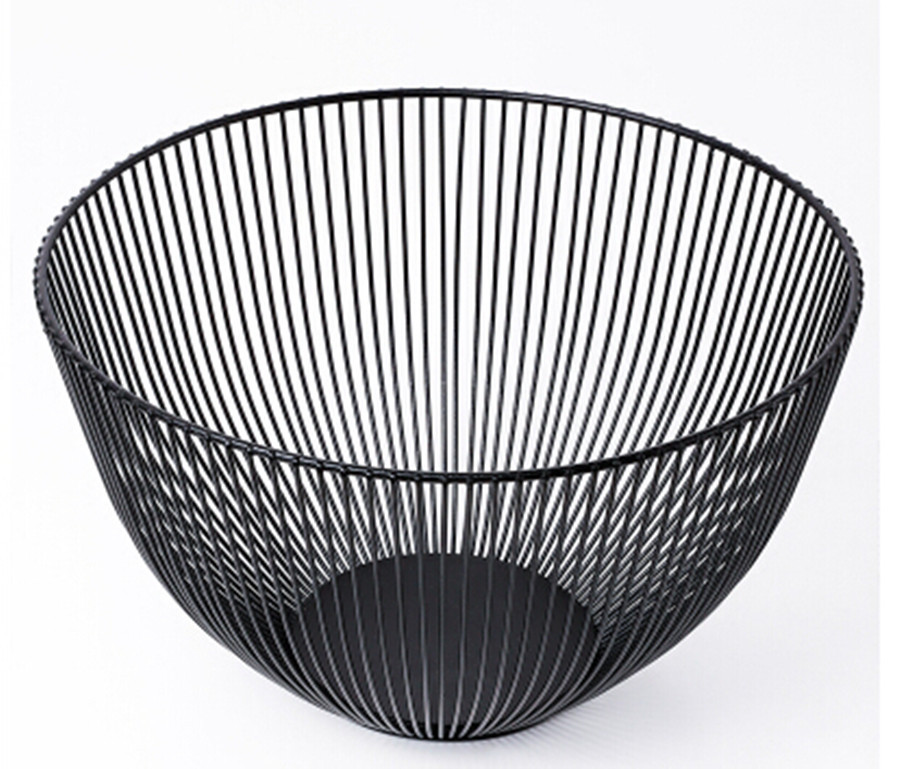 European-Style Fruit Basket Iron Fruit Plate Fashion Fruit Basin Household Fruit Baskets Snack Living Room Simple Storage Basket