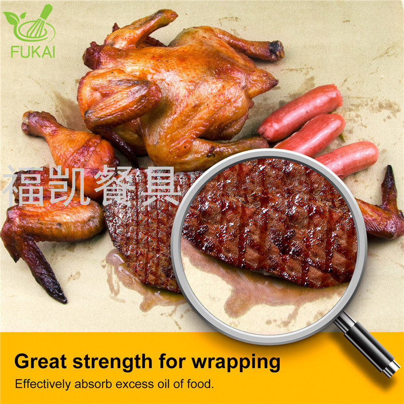 RTS Wholesale Barbecue Baking Paper Pad Reusable Non Stick High Temperature Can Cut Silicone Oil Papers Oven Large Roll