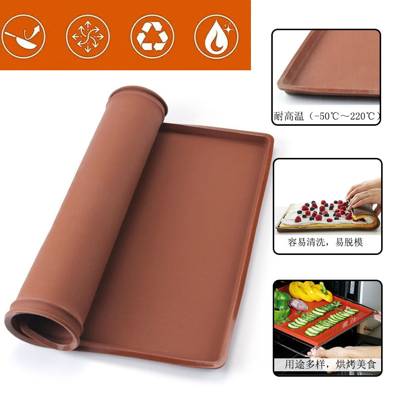 Spot Supply Environmental Protection Silicone Pad Multifunctional Cake Mat Painted Mat Swiss Roll Mat Baking Tool