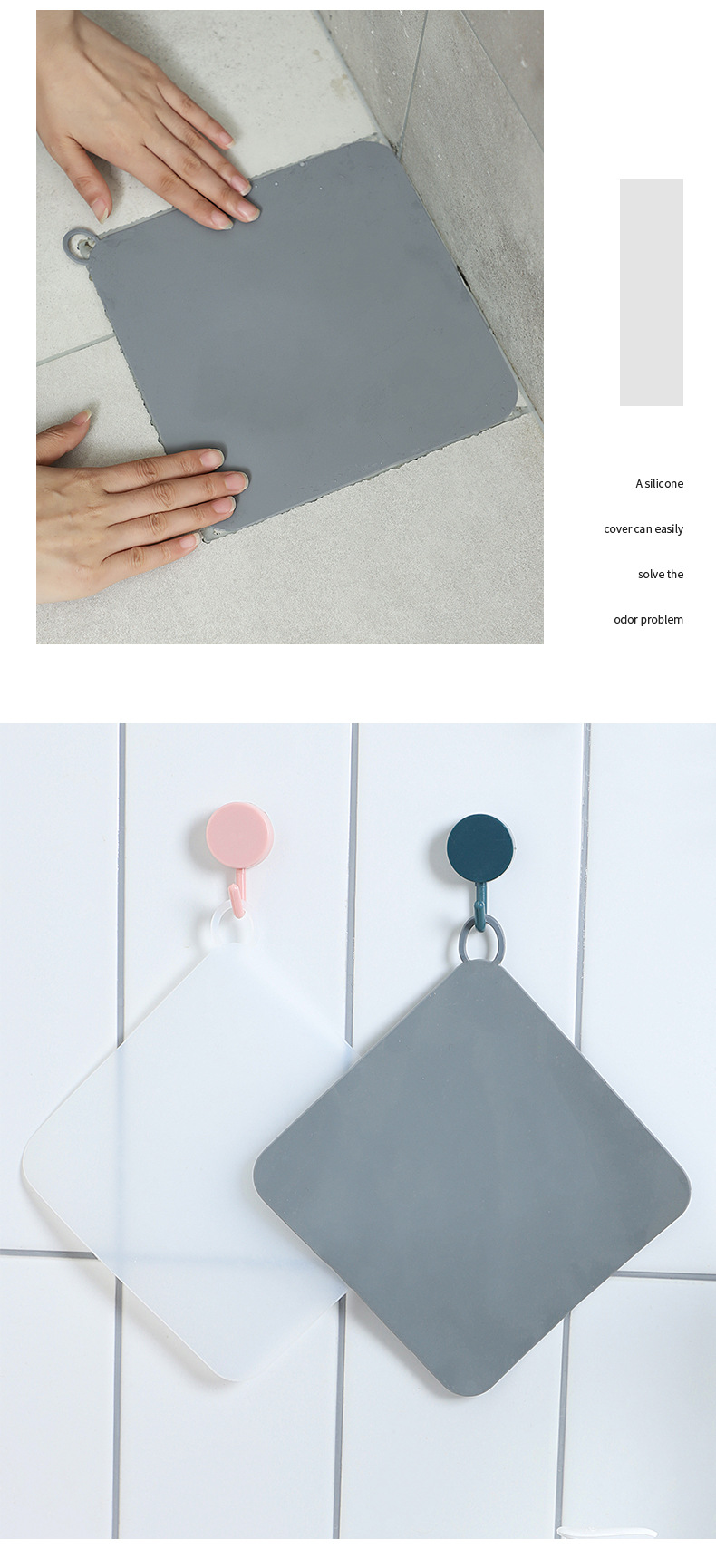 Sewer Floor Drain Cover Odor Preventer Toilet Silicone Odor Preventing Pad Kitchen Toilet Toilet Silicone Floor Drain Mat