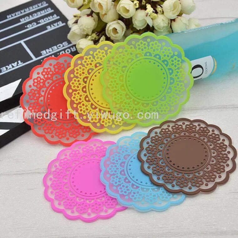 Cute Creative Cartoon Animal Coaster Home Non-Slip Heat Insulation Silicone Bowl Pad Heat-Resistant and Hot-Proof Dining Table Cushion Teacup Mat