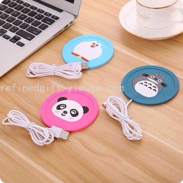 Cute Creative Cartoon Animal Coaster Home Non-Slip Heat Insulation Silicone Bowl Pad Heat-Resistant and Hot-Proof Dining Table Cushion Teacup Mat