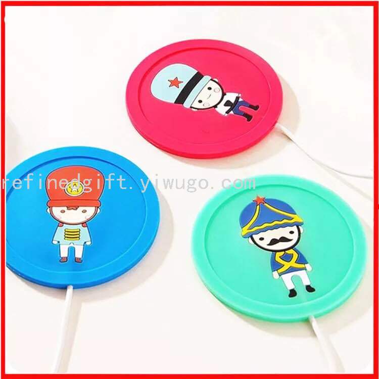 Cute Creative Cartoon Animal Coaster Home Non-Slip Heat Insulation Silicone Bowl Pad Heat-Resistant and Hot-Proof Dining Table Cushion Teacup Mat
