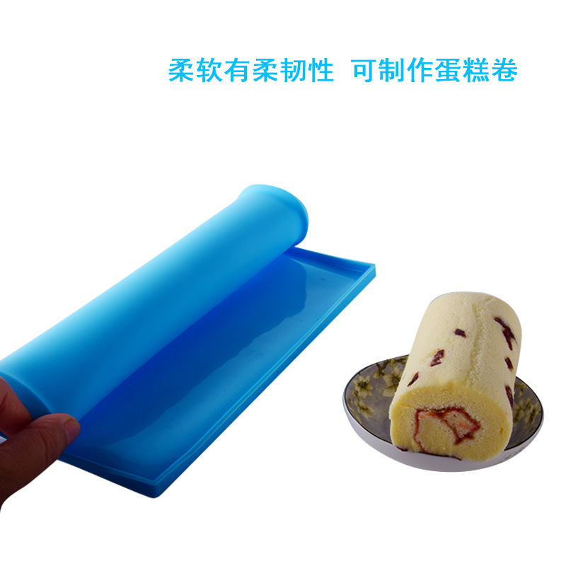 Silicone Cake Roll Mat, Silicone Swiss Roll, Silicone Leak-Proof Pad Baking Tray Mat, Silicone Dining Table Cushion