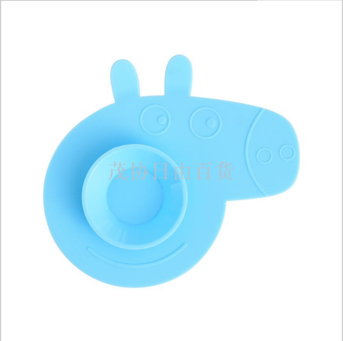 Piggy Desktop Environmentally Friendly Odorless Suction Cup Pad Double-Sided Cute Suction Cup Pad Heat Insulation Anti-Scald Food Grade Silicone Suction Cup Pad