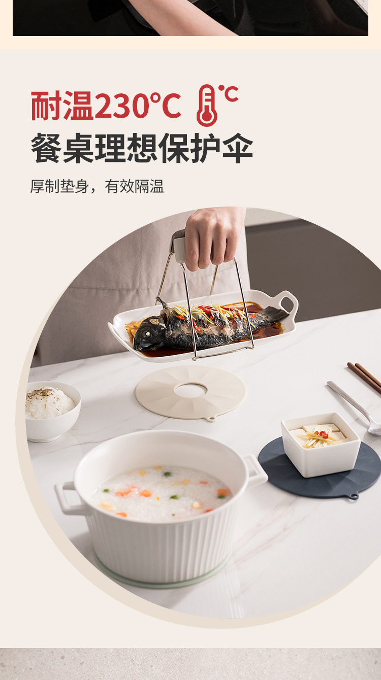 Self-Designed Anti-Scald Four-Piece Kitchen Bowl Taking Tray Dish-Grabbing Device Steamer Clip Silicone Pot Pad Silicone Gloves