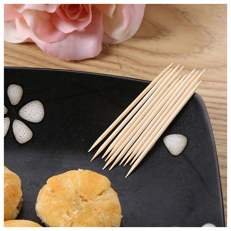 Creative Lighter Toothpick Box Portable Disposable Double-Headed Household Toothpick Box Restaurant Bamboo Disposable To