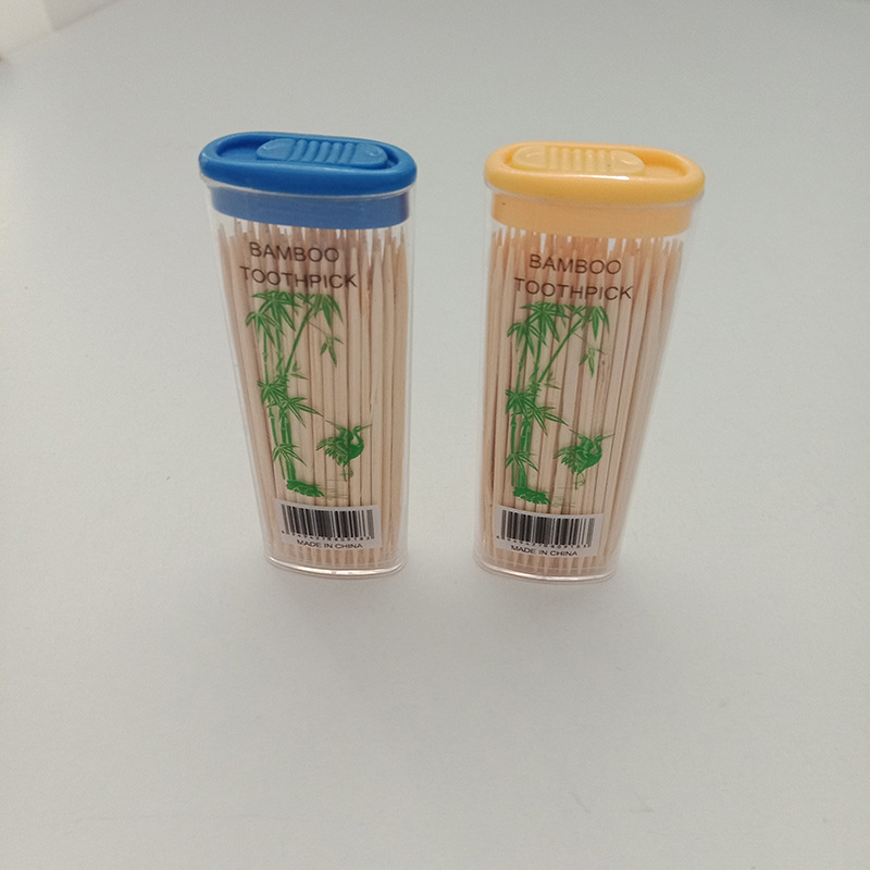 Creative Lighter Toothpick Box Portable Disposable Double-Headed Household Toothpick Box Restaurant Bamboo Disposable To