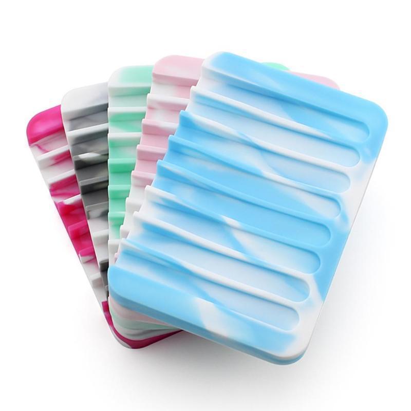 Creative Soap Holder Silicone Soap Holder Bathroom Punch-Free Soap Pad Draining Soap Holder Wholesale Custom Manufacturer