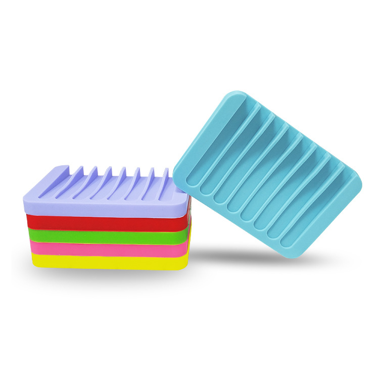Creative Soap Holder Silicone Soap Holder Bathroom Punch-Free Soap Pad Draining Soap Holder Wholesale Custom Manufacturer
