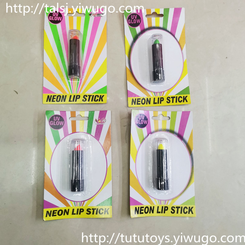 Neon Lip Stick Colorful Hair Dye Comb Luminous Face Paint Party Lipstick Colorful Lipstick Rainbow Hair Comb