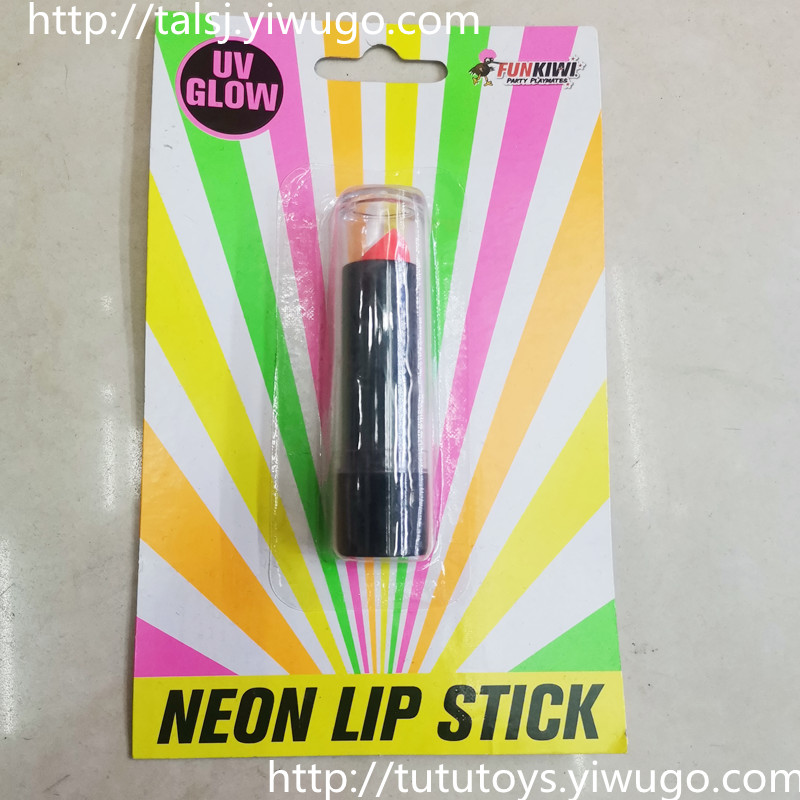 Neon Lip Stick Colorful Hair Dye Comb Luminous Face Paint Party Lipstick Colorful Lipstick Rainbow Hair Comb