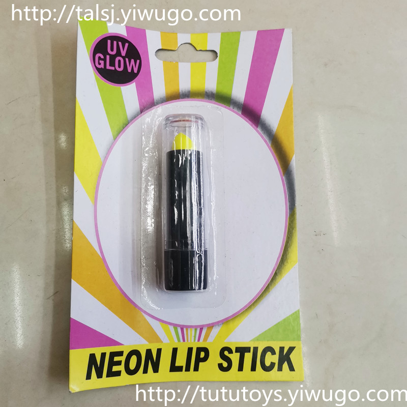Neon Lip Stick Colorful Hair Dye Comb Luminous Face Paint Party Lipstick Colorful Lipstick Rainbow Hair Comb
