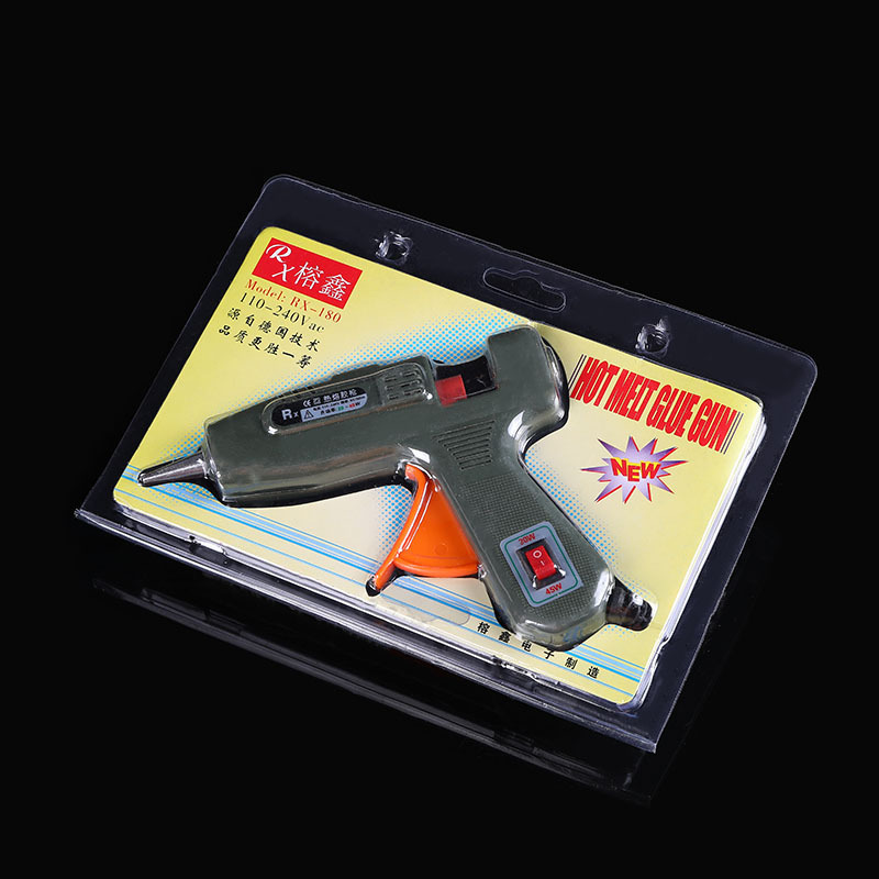 Factory Direct Sale Two-Gear Hot Melt Glue Gun No Glue Leakage 7mm Hot Melt Glue Stick Rongxin 20-45W Object Bonding Gun