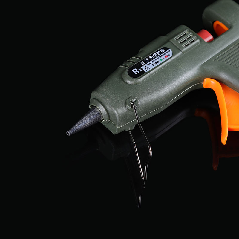 Factory Direct Sale Two-Gear Hot Melt Glue Gun No Glue Leakage 7mm Hot Melt Glue Stick Rongxin 20-45W Object Bonding Gun