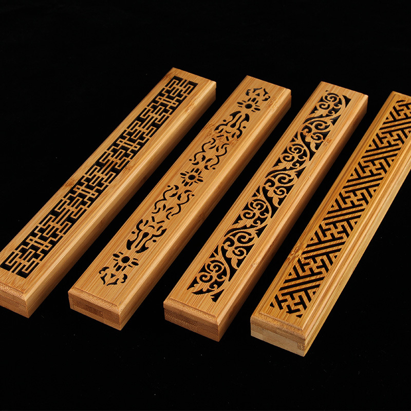  Bamboo Agilawood Joss-Stick Burner Bamboo Agarwood Sandalwood Incense Incense Box Household Incense Burner censer