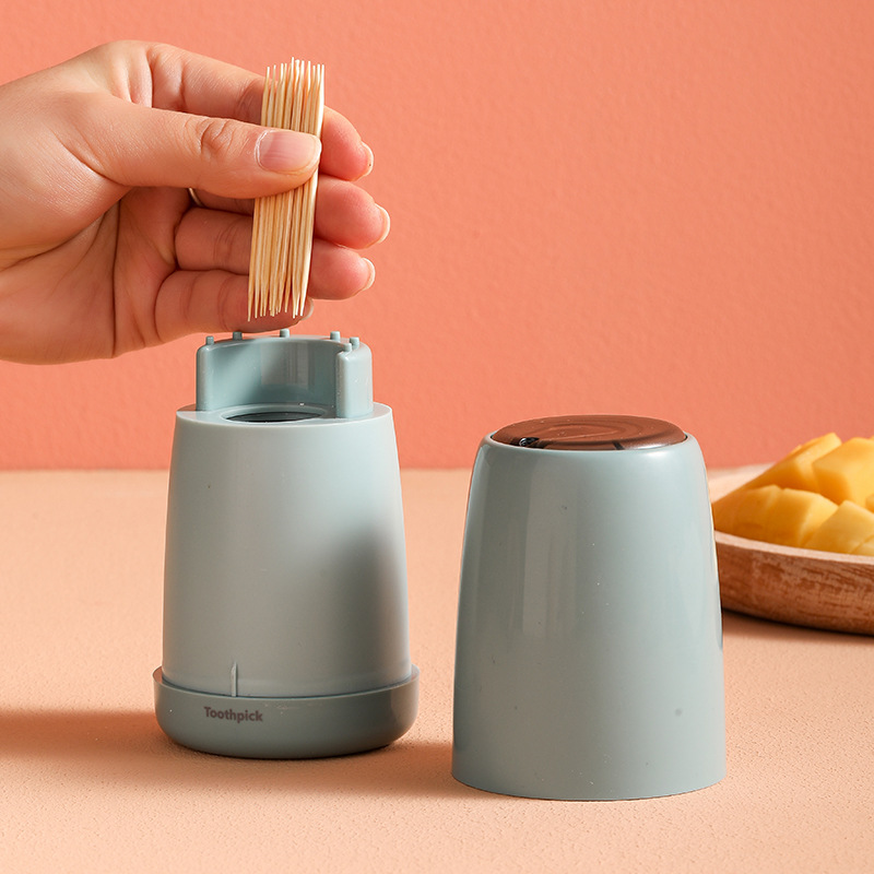 Nordic Instagram Style Press Type Toothpick Box Home Creative Automatic Pop-up Toothpick Holder Simple Home Living Room Dining Room