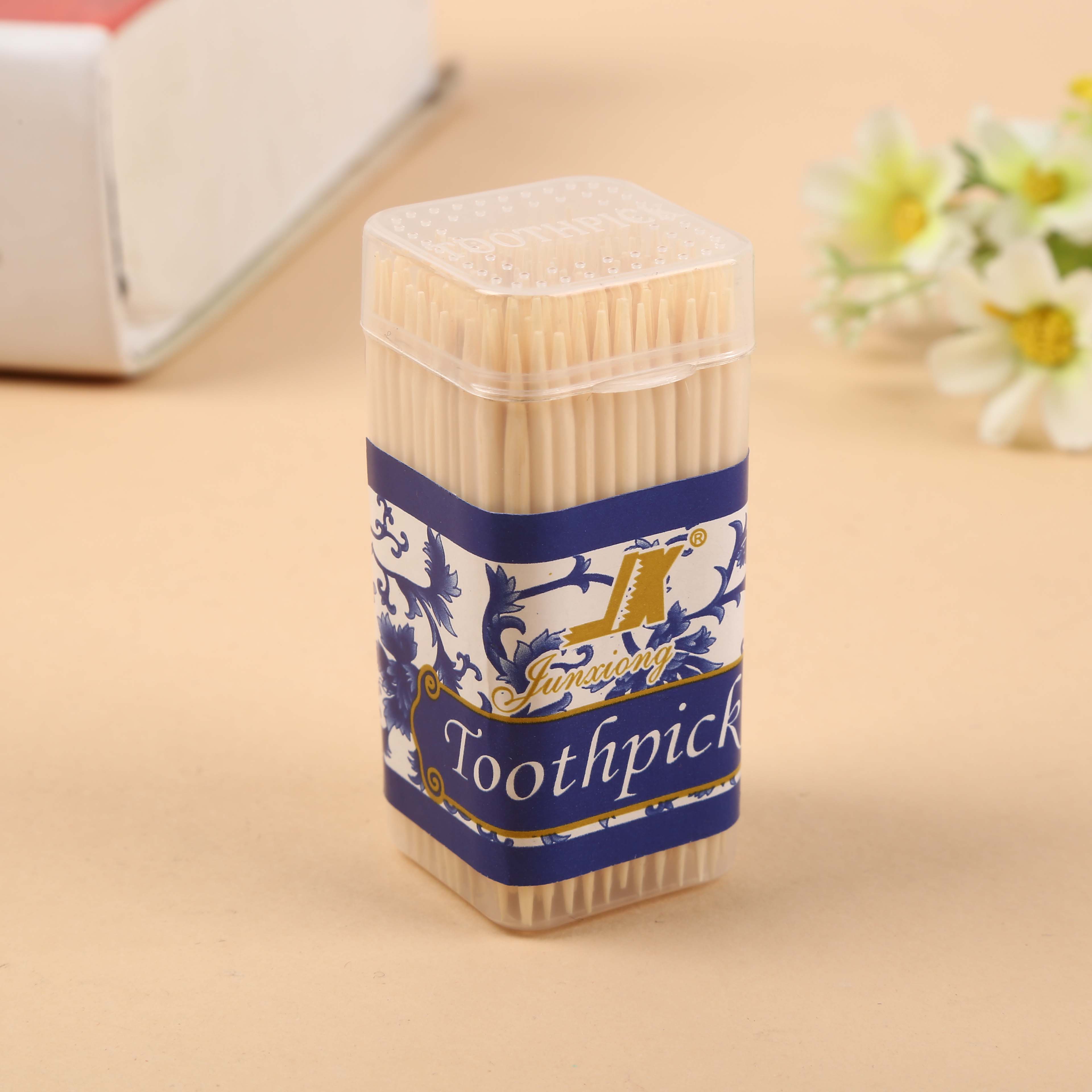 Quality Bamboo Toothpick Double-Headed Pointed Toothpick Fruit Household Toothpicks Portable Bagged Bamboo Toothpick