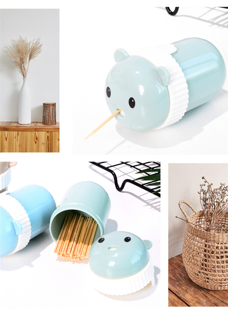 Plastic Cartoon Toothpick Box Creative European Bear Toothpick Tin Simple Living Room Home Portable round Toothpick Holder Plastic Cartoon Toothpick Box Creative European Bear Toothpick Tin Simple Living Room Home Portable round Toothpick Holder