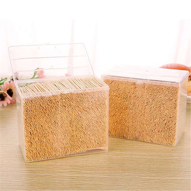 A3-20 Ultra-Fine Bamboo Toothpick Large Plate Toothpick Double Pointed Double-Headed Natural Bamboo Toothpick about 3500 Pieces