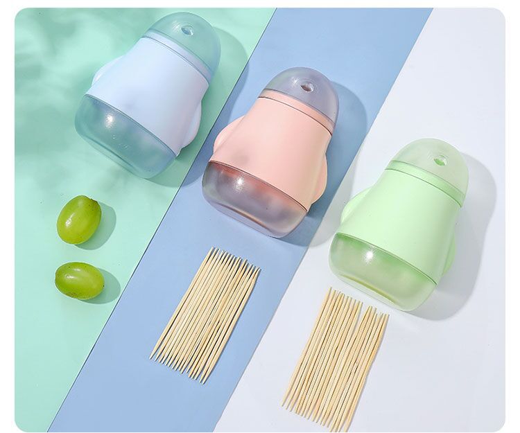 Magnet Toothpick Box Creative Refrigerator Stickers Toothpick Tin Portable Toothpick Holder Living Room Toothpick Box