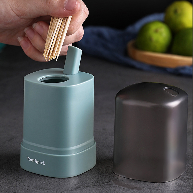 Push Button Toothpick Bottle Home Creative Automatic Pop-up Toothpick Box Simple Home Living Room Dining Room Storage Box