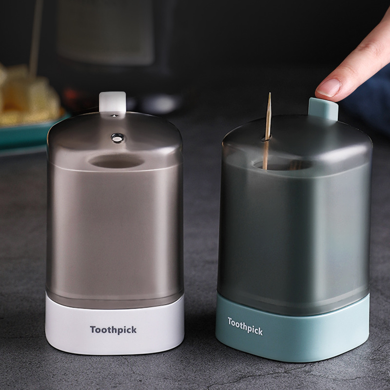 Push Button Toothpick Bottle Home Creative Automatic Pop-up Toothpick Box Simple Home Living Room Dining Room Storage Box