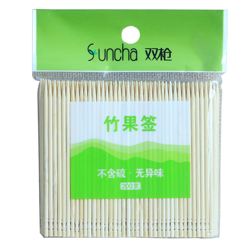 Toothpick Bamboo Disposable Bamboo Stick Long and Thick Toothpick Disposable Fruit Toothpick Skewers Toothpick Cake Fork