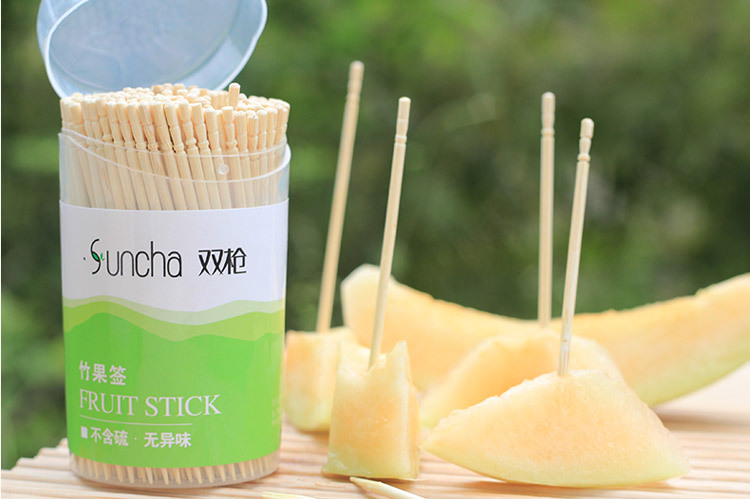 Toothpick Bamboo Disposable Bamboo Stick Long and Thick Toothpick Disposable Fruit Toothpick Skewers Toothpick Cake Fork