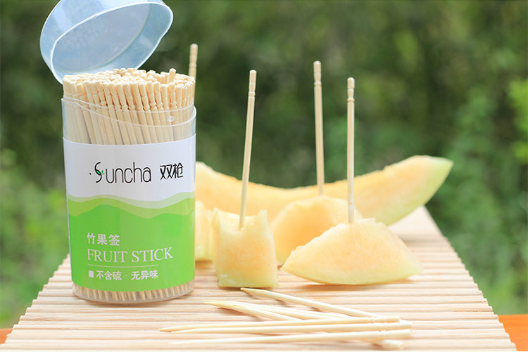 Toothpick Bamboo Disposable Bamboo Stick Long and Thick Toothpick Disposable Fruit Toothpick Skewers Toothpick Cake Fork