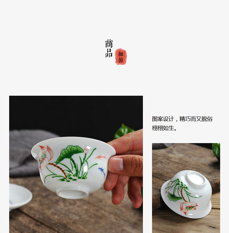 Cover Bowl Tea Cup Large ThreeForce Cover Ceramic Tea Bowl Jingdezhen HandPainted Blue and White Porcelain Tea Bowl Cover Bowl Tea Cup Large ThreeForce Cover Ceramic Tea Bowl Jingdezhen HandPainted Blue and White Porcelain Tea Bowl