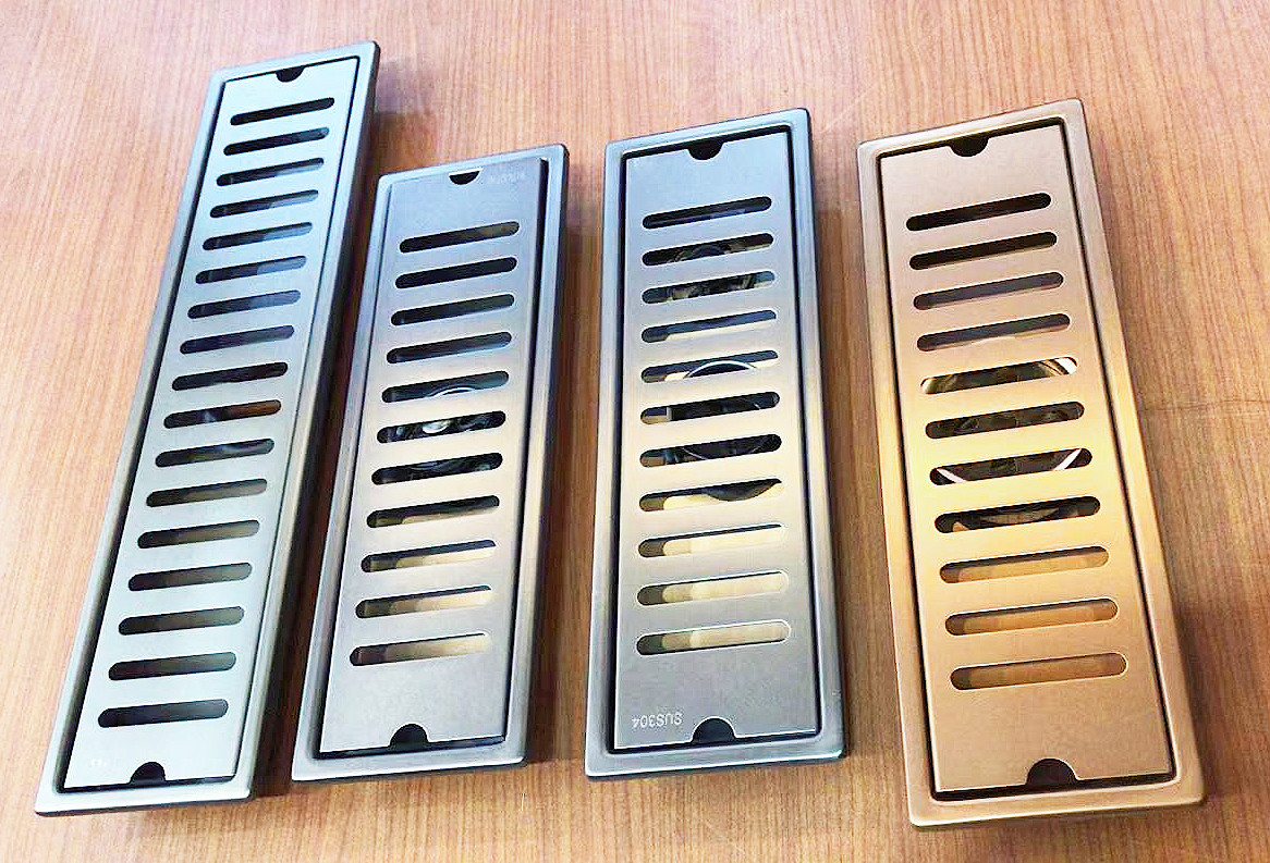 New Stainless Steel 304 Floor Drain Bathroom Building Materials Drainer Strip Floor Drain