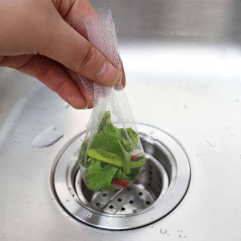 100-Piece Kitchen Sink Filter Net Garbage Bag Pool Strainer Bathroom Sewer Drain Anti-Blocking Floor Drain