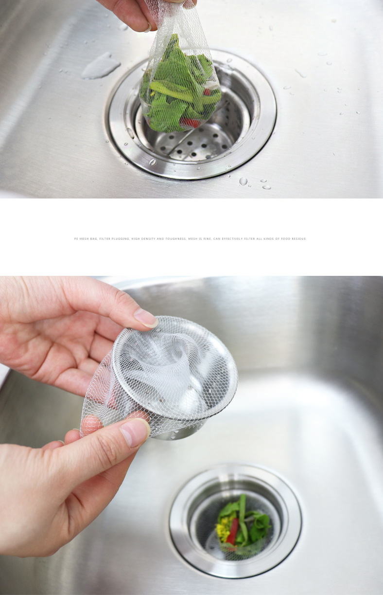 100-Piece Kitchen Sink Filter Net Garbage Bag Pool Strainer Bathroom Sewer Drain Anti-Blocking Floor Drain 100-Piece Kitchen Sink Filter Net Garbage Bag Pool Strainer Bathroom Sewer Drain Anti-Blocking Floor Drain