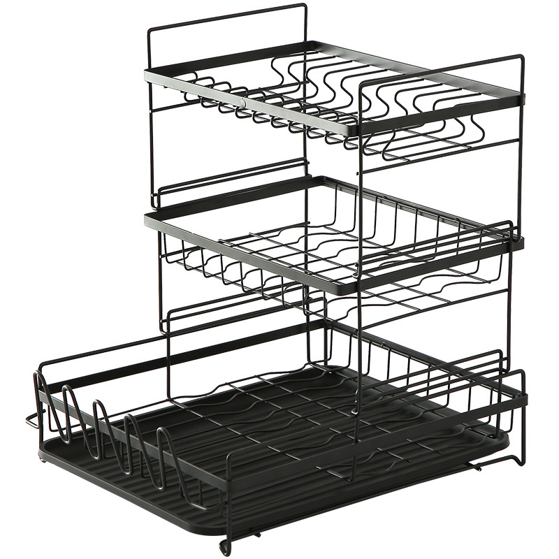 Dish rack Kitchen shelf tableware plate chopsticks bowl rack falls to the ground water rack drying chopsticks rack