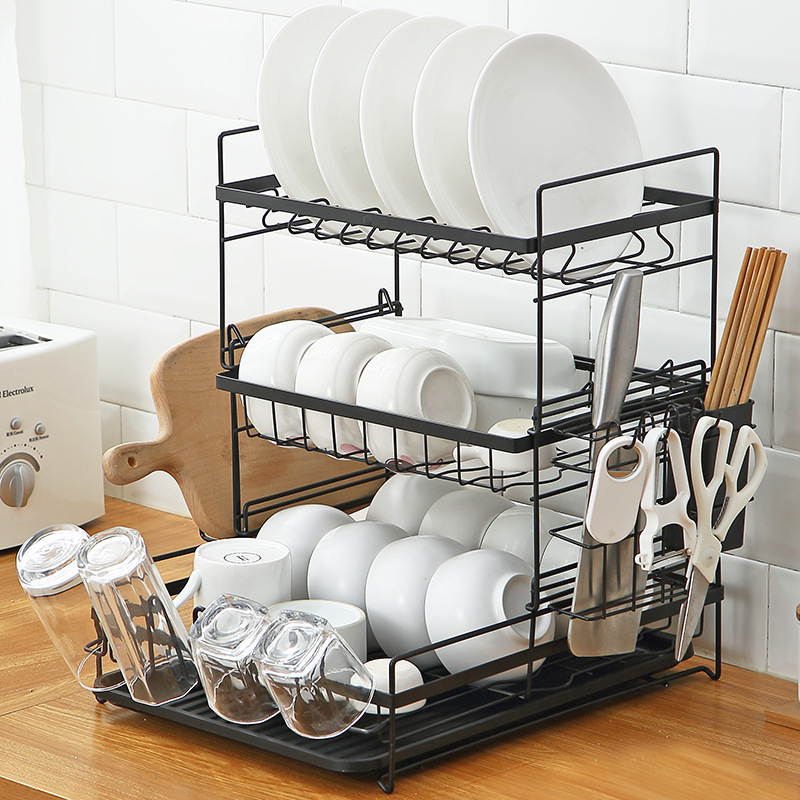 Dish rack Kitchen shelf tableware plate chopsticks bowl rack falls to the ground water rack drying chopsticks rack
