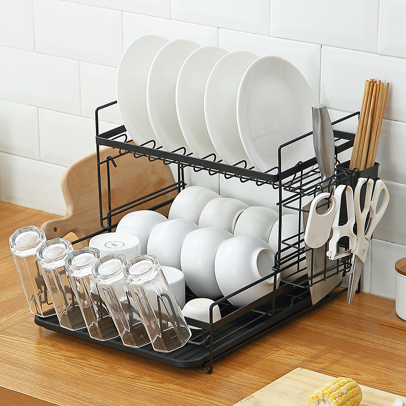 Dish rack Kitchen shelf tableware plate chopsticks bowl rack falls to the ground water rack drying chopsticks rack