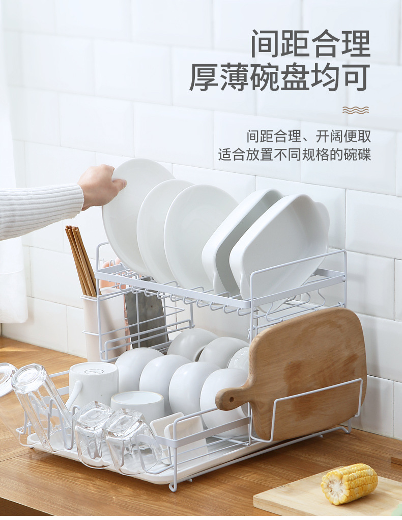 Dish rack Kitchen shelf tableware plate chopsticks bowl rack falls to the ground water rack drying chopsticks rack Dish rack Kitchen shelf tableware plate chopsticks bowl rack falls to the ground water rack drying chopsticks rack