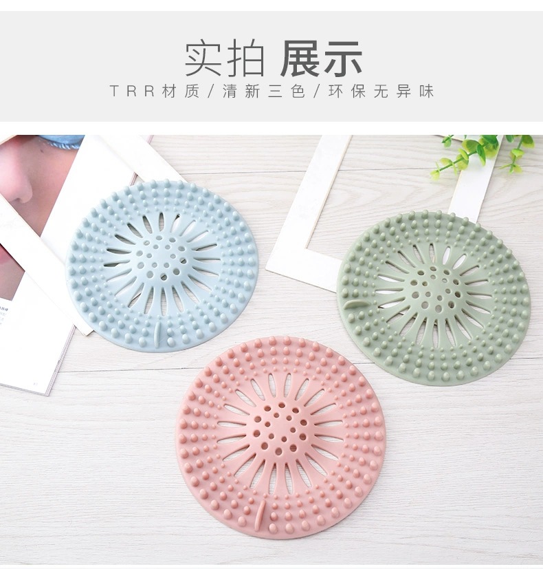 New Material Silicone Floor Drain Filter Plug Sink Drain Filter Net Bathroom Hair Filter Plug Anti-Blocking Sewer New Material Silicone Floor Drain Filter Plug Sink Drain Filter Net Bathroom Hair Filter Plug Anti-Blocking Sewer