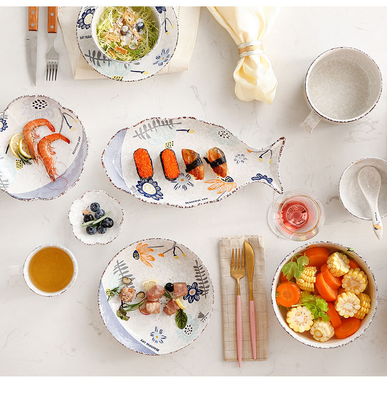 Snowflake Creative Japanese Style Hand Drawn Ceramic Bowl Plate Rice Bowl Simple Noodle Bowl Soup Bowl Dish Medium Cup 400nl Snowflake Creative Japanese Style Hand Drawn Ceramic Bowl Plate Rice Bowl Simple Noodle Bowl Soup Bowl Dish Medium Cup 400nl