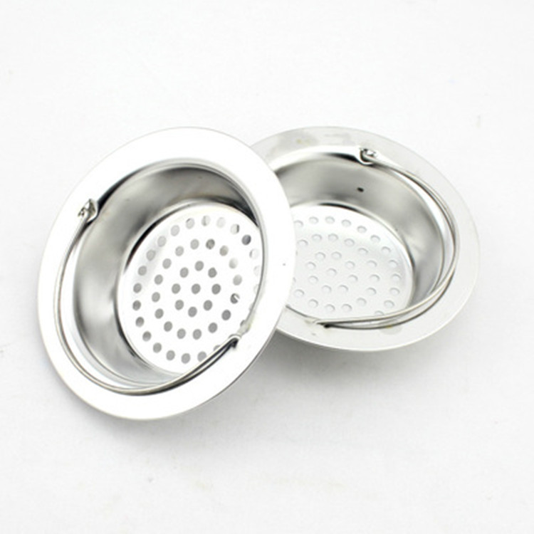 Kitchen Stainless Steel Sink Filter Net Sink Anti-Blocking Net Bathroom Drain Anti-Plug Floor Drain Stainless Steel