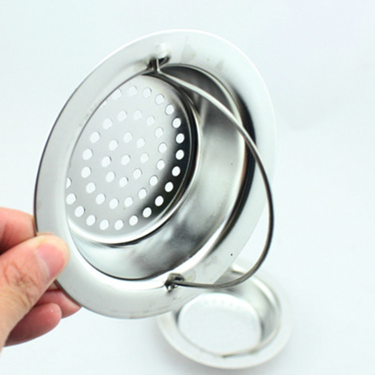 Kitchen Stainless Steel Sink Filter Net Sink Anti-Blocking Net Bathroom Drain Anti-Plug Floor Drain Stainless Steel