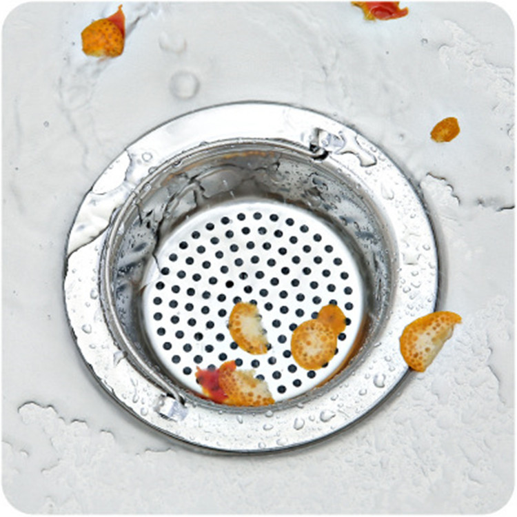 Kitchen Stainless Steel Sink Filter Net Sink Anti-Blocking Net Bathroom Drain Anti-Plug Floor Drain Stainless Steel