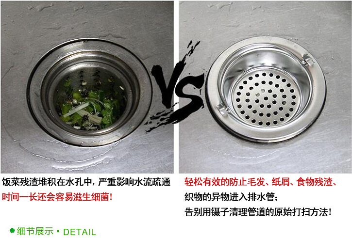 Kitchen Stainless Steel Sink Filter Net Sink Anti-Blocking Net Bathroom Drain Anti-Plug Floor Drain Stainless Steel