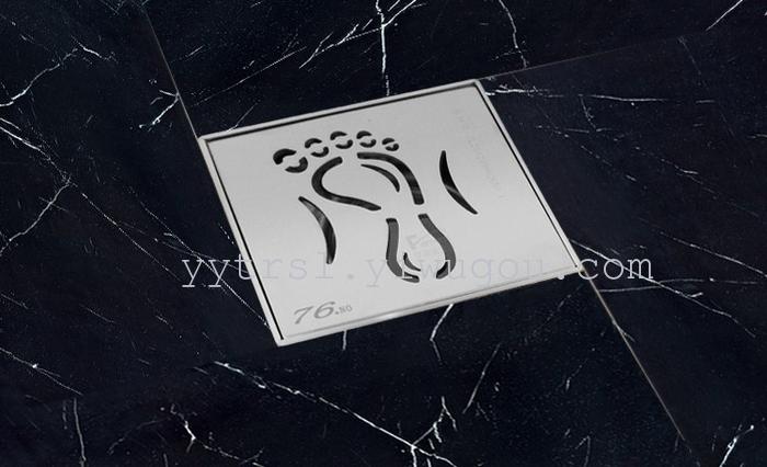 Stainless steel brushed and odor-resistant floor drain Stainless steel brushed and odor-resistant floor drain