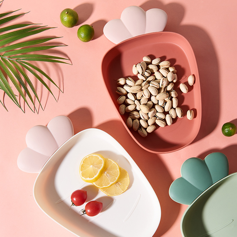 plastic fruit plate Nordic style household modern living room fruit plate creative snacks dessert cake dry fruit plate