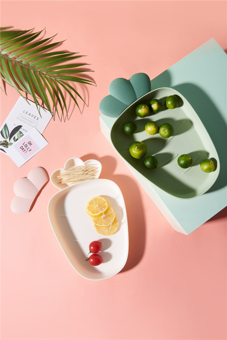 plastic fruit plate Nordic style household modern living room fruit plate creative snacks dessert cake dry fruit plate plastic fruit plate Nordic style household modern living room fruit plate creative snacks dessert cake dry fruit plate