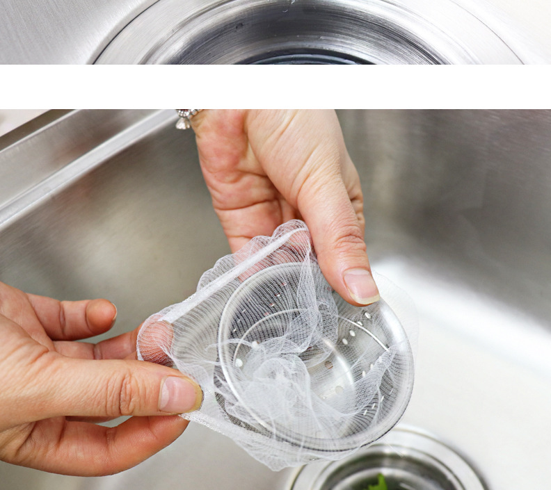Kitchen Sink Filter Net Household Anti-Blocking Floor Drain Net Sundries Garbage Bag Washing Basin Water-Proof Water Cut Bag Net